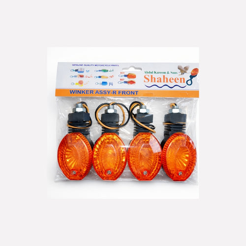 Indicator, Mini Flexible Lights Yellow for Motorcycle