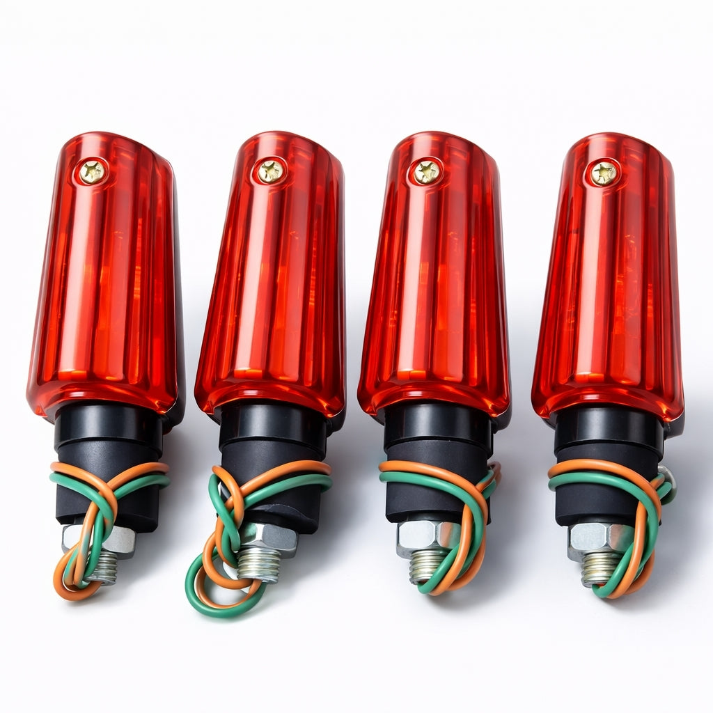 Indicators, Universal Mini Motorcycle, Bike Signal Lights - 2 Piece Set