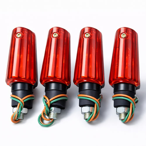 Indicators, Universal Mini Motorcycle, Bike Signal Lights - 2 Piece Set