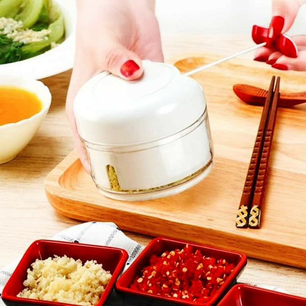 (pack of 2 ) Combo deal Garlic Tool + Mini Chopper Grinding Crusher Chopper