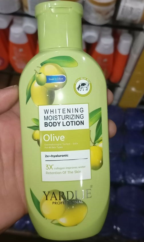 Yardlie Professional Olive Whitening Moisturizing Body Lotion Smooth Application For Skincare - 200ML