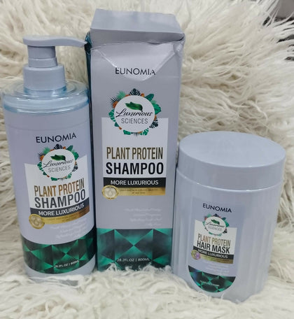 Eunomia Luxurious Sciences Plant Protein Shampoo & Eunomia Plant Protein Mask