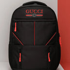 Multi-Functional Travel Backpack | Business Daypack with Laptop Compartment | Black & Red