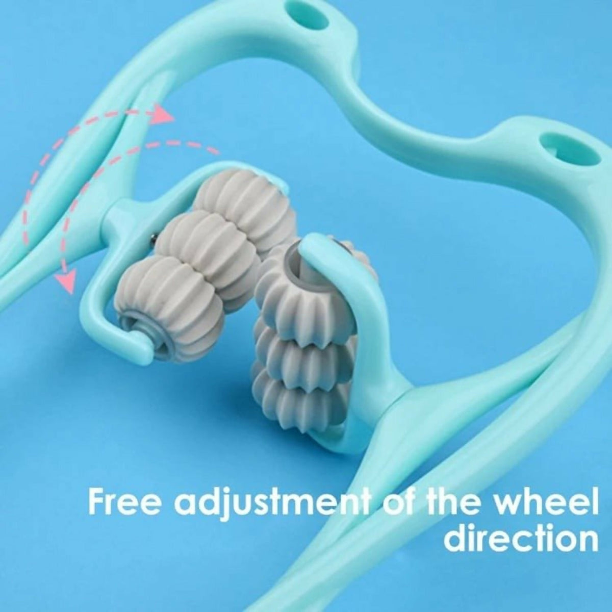 6 Wheel Pressure Point Neck Massager Relieve Neck, Back And Shoulder Pain (Random Color)