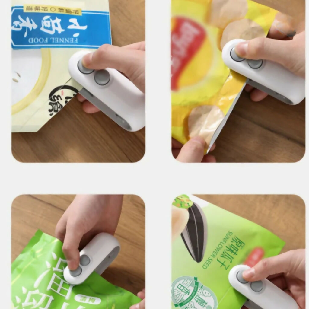 USB Rechargeable Portable Mini Heat Sealing Machine cell operated plastic bag sealer