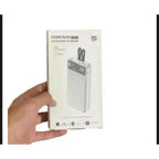 66W Fast Charging 20,000mAh Power Bank with Built-in Cables (White)