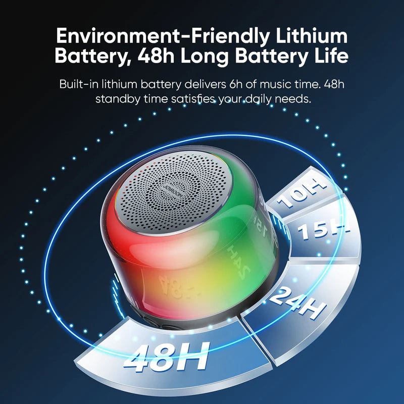 Speaker, JOYROOM JR ML03 RGB Bluetooth with HiFi Sound and LED Lights
