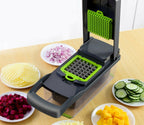 16-in-1 Multifunctional Vegetable & Fruit Slicer with Basket