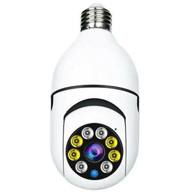 Speed-X Bulb Camera,1080P WiFi, 360° Panoramic Night Vision, for Home Security