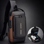 Premium Anti-Theft Sling Bag with Password Lock – High-Capacity
