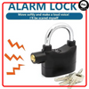 Heavy Duty Anti-Theft Alarm Lock with Built-in Security Siren | Smart Stainless Steel Padlock | Weatherproof Outdoor Lock for Bike, Motorcycle, Gate & Door | Universal Security Lock with Motion Detection, 110dB Loud Siren & 3 Keys