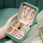 Storage Box, Travel Jewelry Zipper Organizer Case