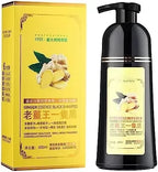 Mokeru 200ml Organic Ginger Black Hair Shampoo | Herbal Permanent Gray Hair Dye | For Men & Women
