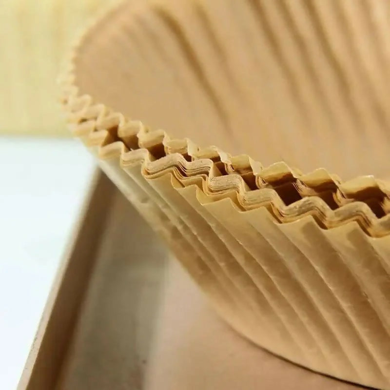 50 Pcs Air Fryer Disposable Paper Liners – Non-Stick Greaseproof Baking Paper