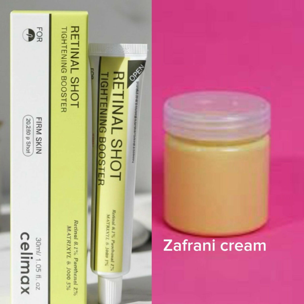 Retinal Serum 15ml & Zafrani Whitening Cream 200g – Brightening & Skin Care Deal Pack