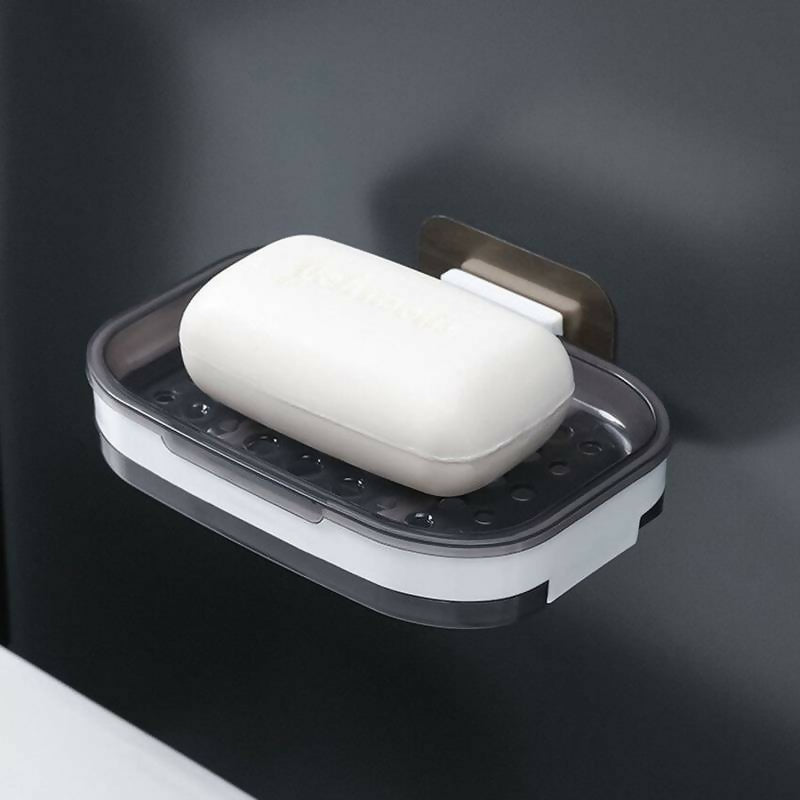 Wall Mounted Soap Holder with Draining Tray Holder For Bathroom