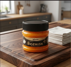 HHH 100% Natural Beewax – Premium Wood Seasoning & Furniture Polish for Restoration and Protection