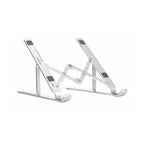 Premium Aluminum Foldable Laptop Stand | Sturdy, Adjustable, Portable | Silver & Black Smart Laptop Stand