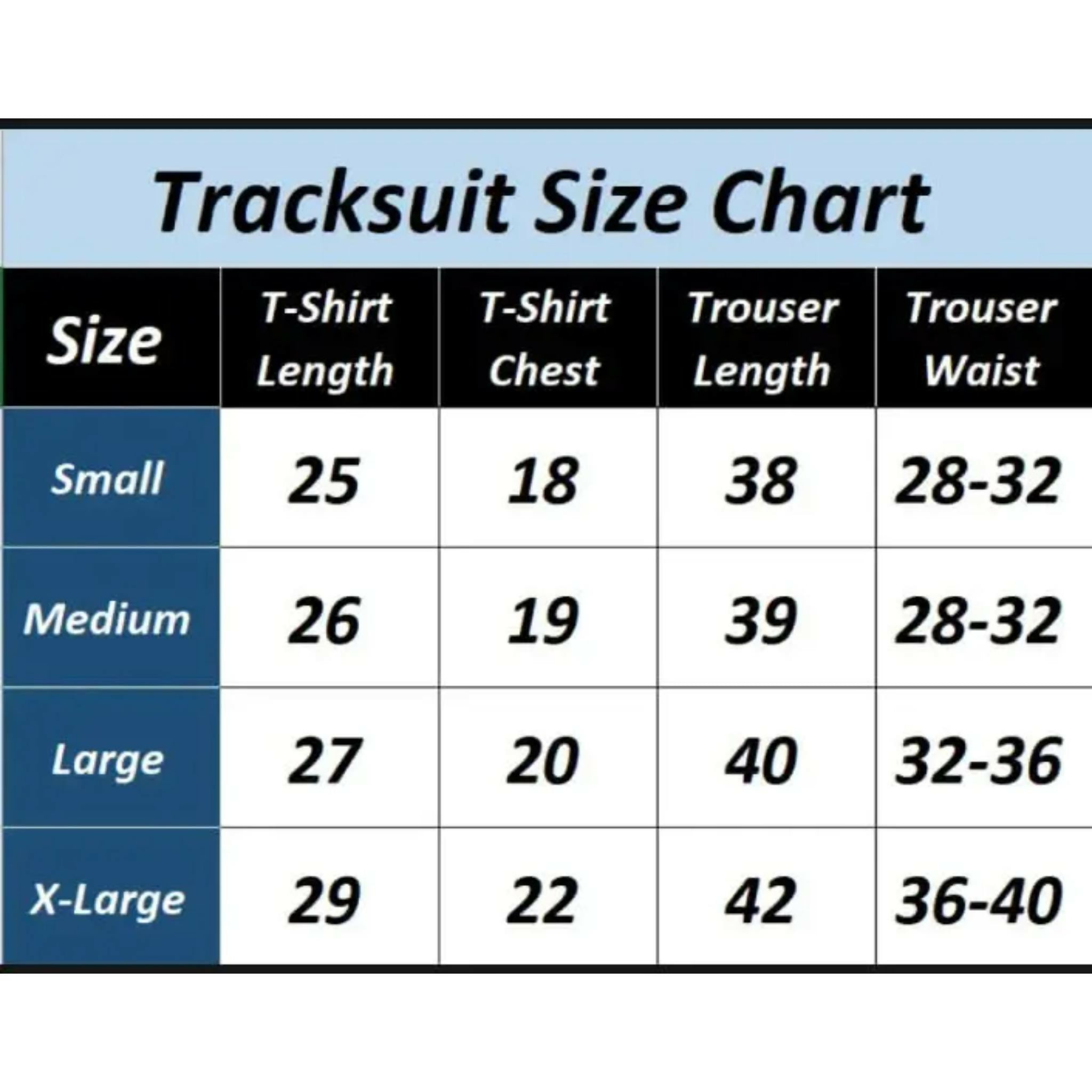 2 Pcs Men's Jersey Printed Track Suit