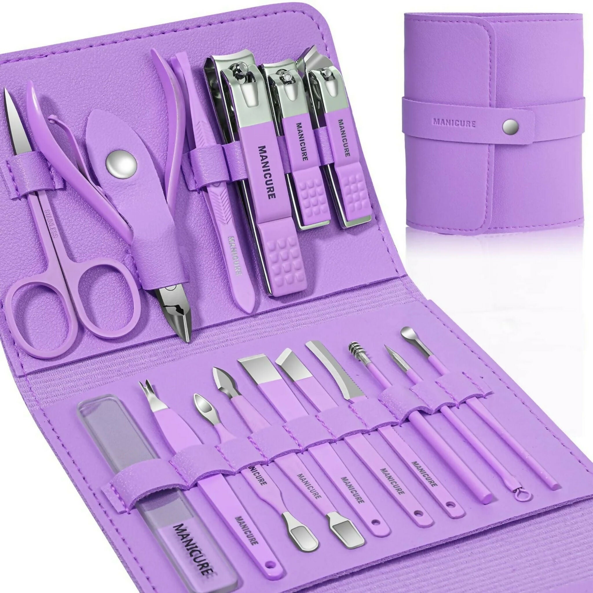 Manicure & Pedicure Kit, 16 Pcs