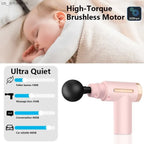 4-in-1 Deep Tissue Massage Gun, Adjustable Speed & Interchangeable Heads