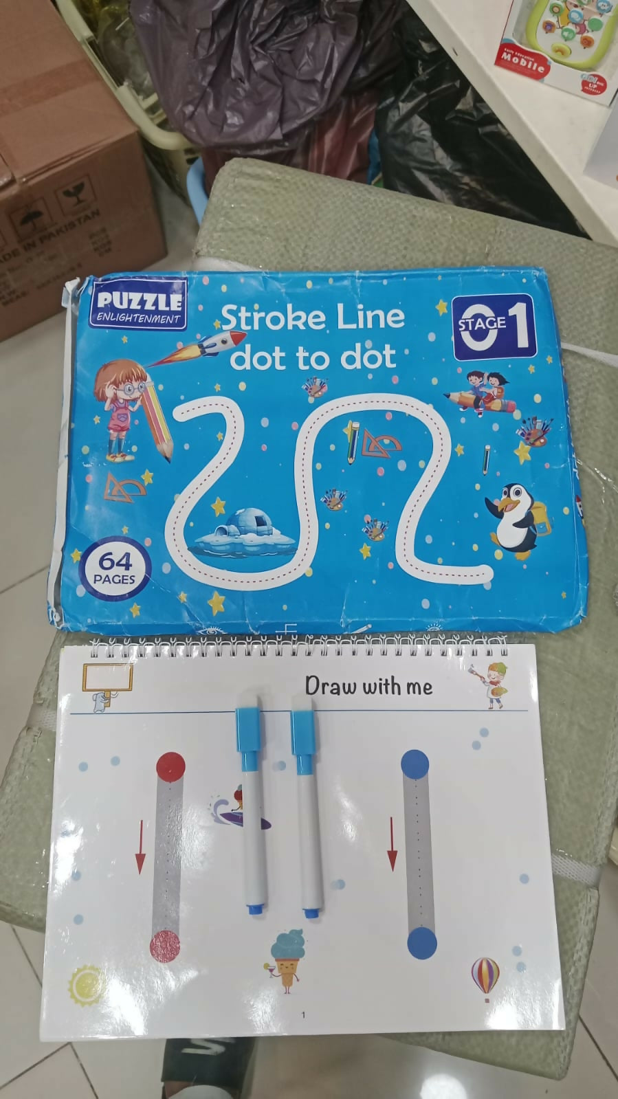 Magical Tracing Workbook Set for Kids – Reusable Learning to Write Alphabet, Numbers & Line Tracing Practice Book with Magic Pen