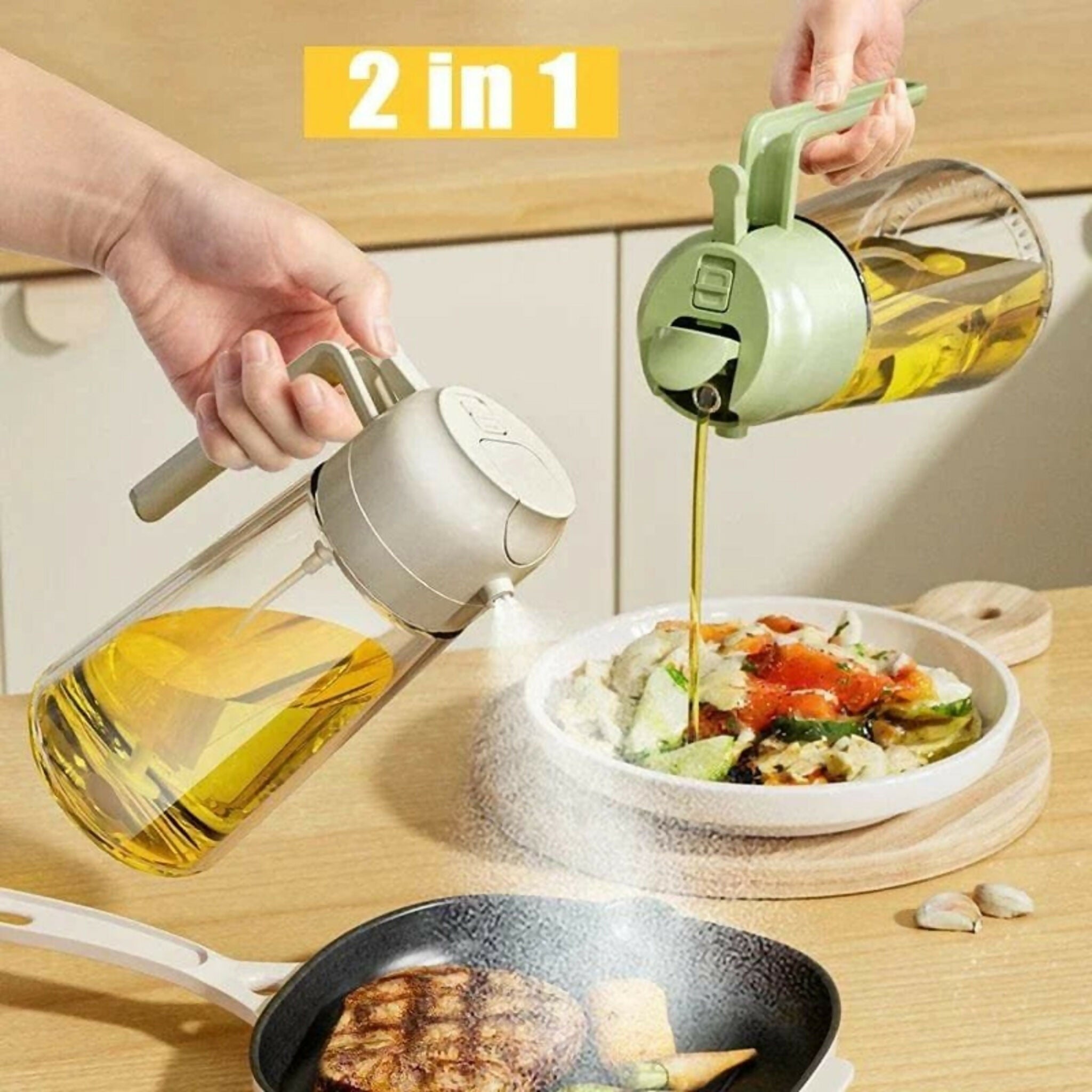 2-in-1 Oil Sprayer Bottle