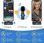 K9 Dual Wireless Lavalier Microphone | Plug & Play USB Type-C | Mic with Auto Sync & Noise Reduction