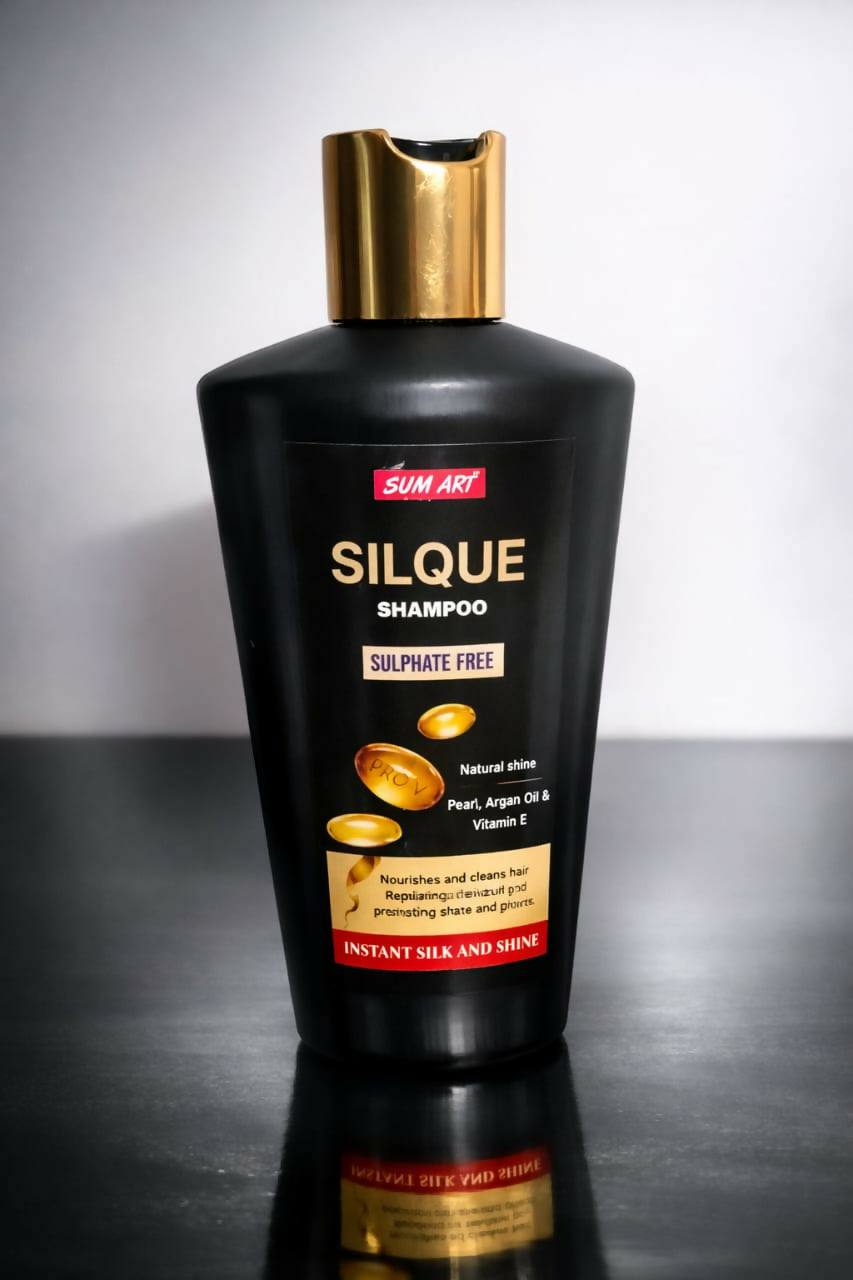Sum Art Silque Shampoo Providing Gentle Care Nourishing Formula Strengthening Quality Everyday Hair Support - 180ML