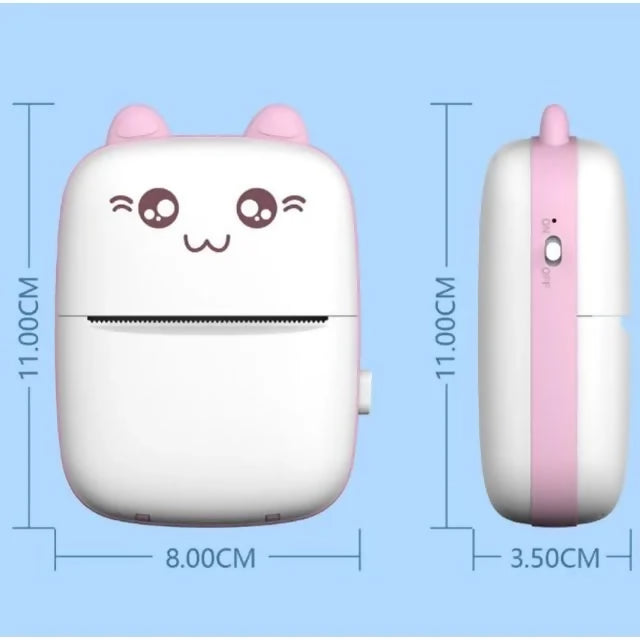 Mini Portable Pocket Thermal Printer – Wireless Receipt & Photo Printer (Random Color)