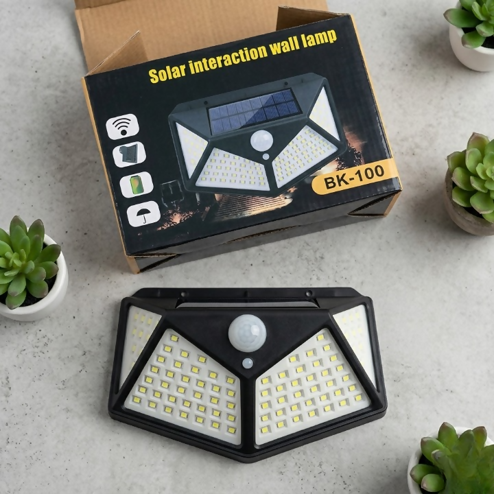 100 LED Solar Power Sensor Wall Light – IP65
