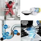 Powerful Toilet & Sink Clog Remover Drain Cleaner Powder, Pipe Quick Foaming Pipeline Dredger Toilet Clogging Dredging Powder, Drain Pipe Dec-logger Pipeline Dredger – (100g)