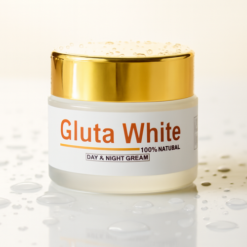Gluta White Whitening & Brightening Cream Jar 100g – Deep Moisturizing Skin Care, Nourishing & Softening Formula for Smooth and Radiant Skin