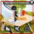 2 in 1 Daily Pill Box Organizer with Water Bottle 600ml