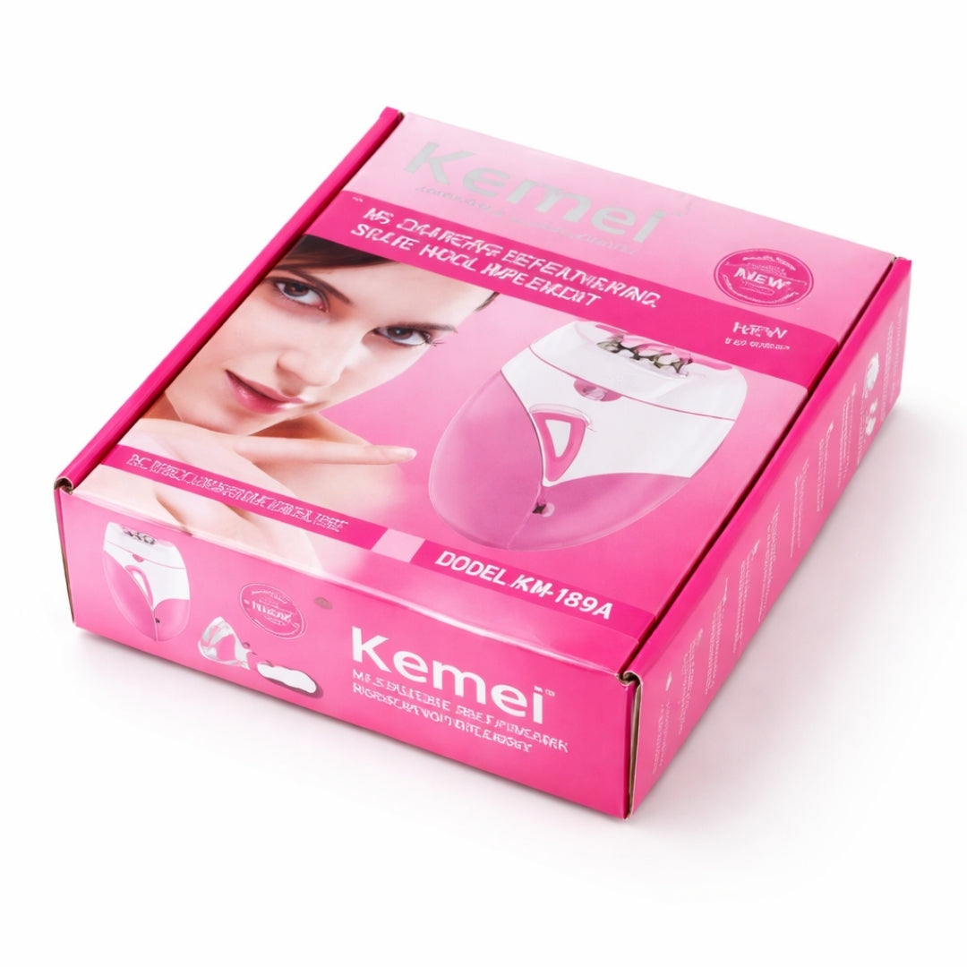 Kemei KM-189A Epilator USB Rechargeable Women Hair Removal Device