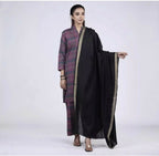 Pashmina Shawl Golden Zari Border For Women