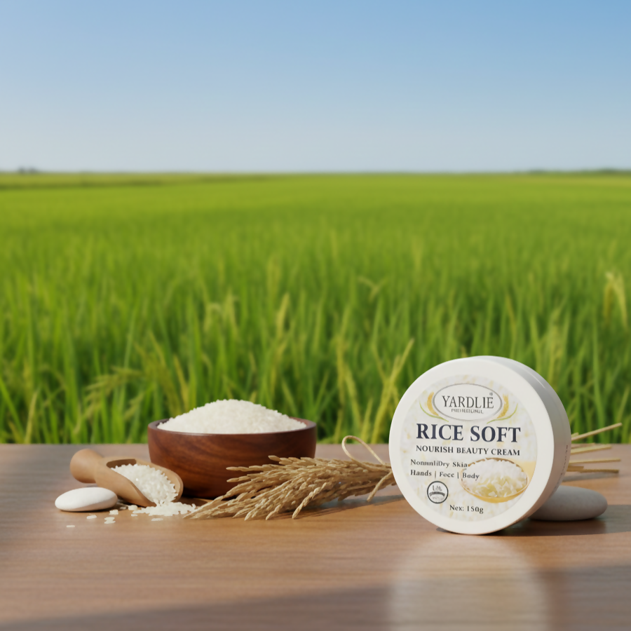 Yardlie Professional Rice Soft Nourish Beauty Cream Gentle Hydration Brightening Care - 150g