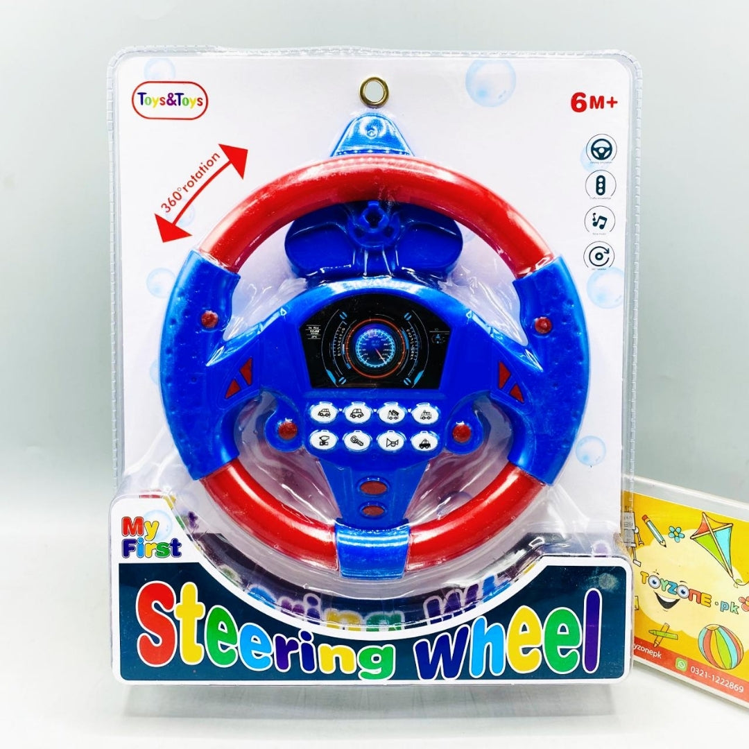 Steering Wheel Driving, Simulation Car Learning Toy for Kids