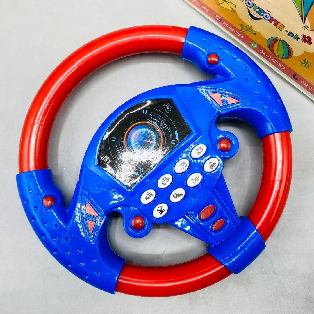 Steering Wheel Driving, Simulation Car Learning Toy for Kids