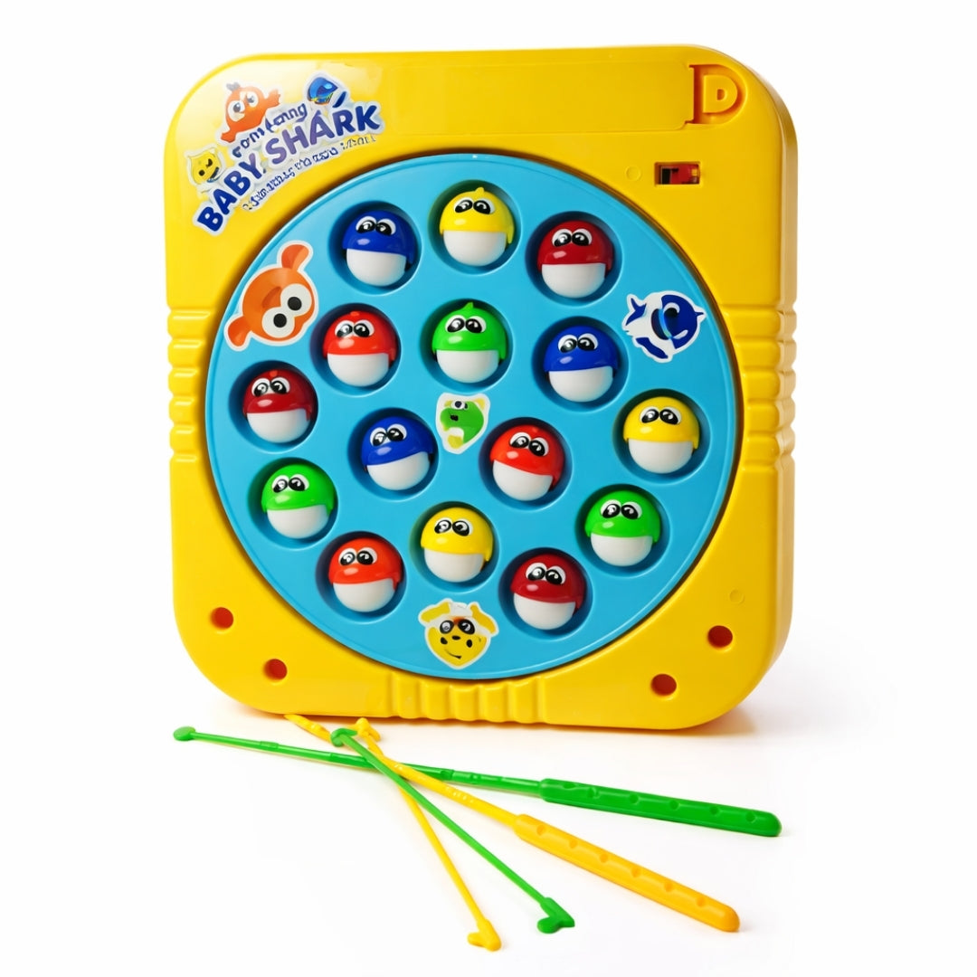 Kids Fishing Game Baby Shark Toy Fish Catching Play Set for Children