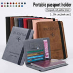 Premium Portable Passport Holder Pouch & Multi-Functional Travel Wallet – 6×4 Inch | Random Color