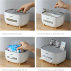 Ecoco Tissue Box With Multifunctional Storage Drawer