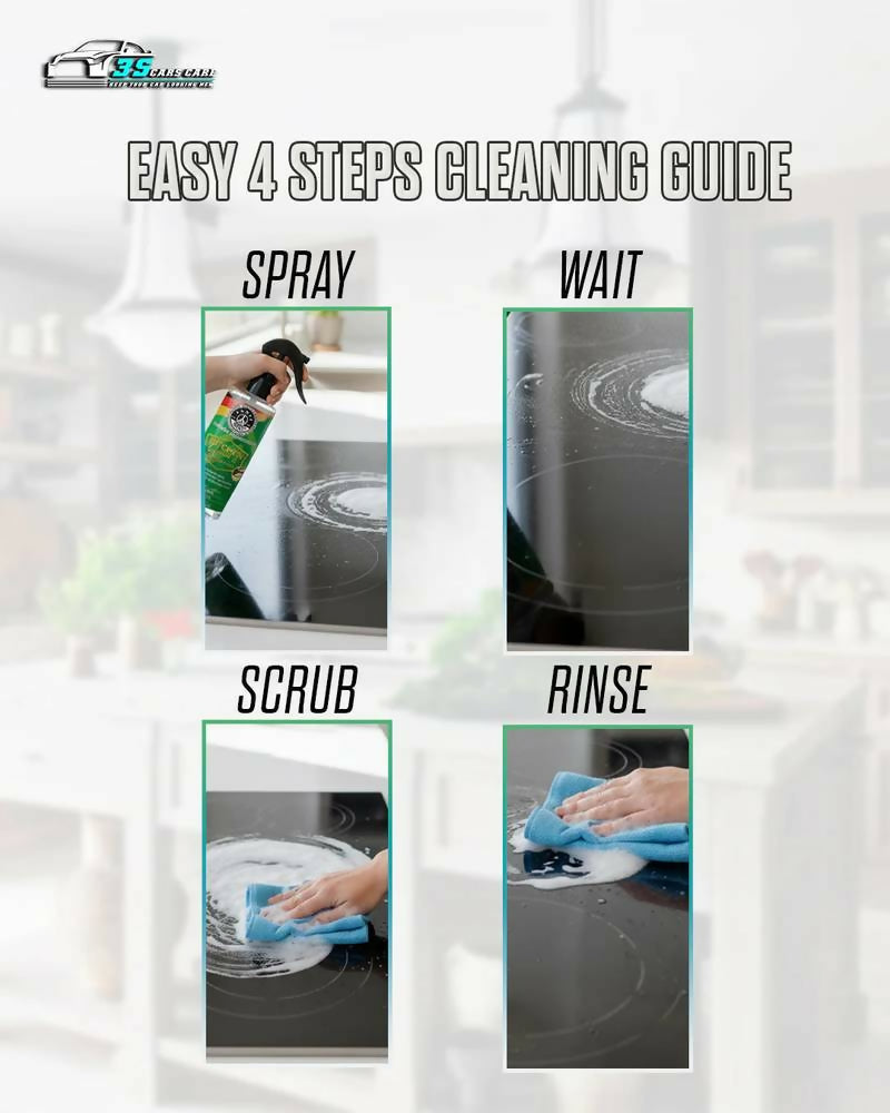 Kitchen Cleaner & Degreaser – Heavy Duty, Germ-Killing & Grease-Fighting Formula | THREE GUYS – German Engineered (250) ML
