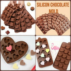 Silicone Chocolate Mold Set, Non-Stick Baking & Freezing Mold