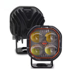 LED Cube Car Work Light Pack of 2 Four Leaf Crocodile Lens 12-24V