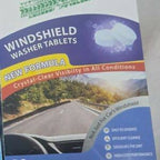 Car Windshield Washer Fluid Concentrate Tablets | Solid Effervescent Wiper Cleaning Tablets | 20-Tablets