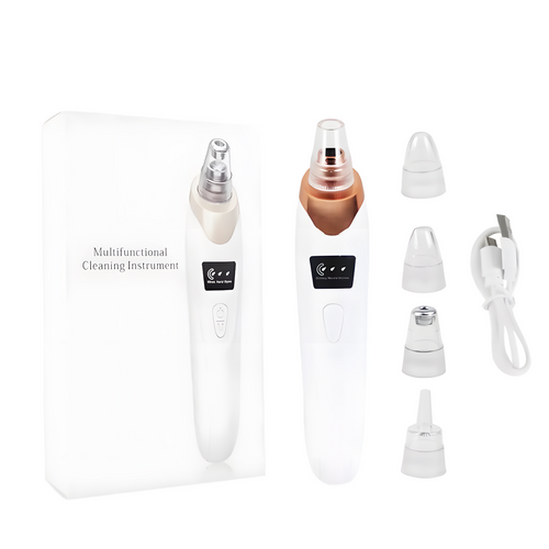 Electric Blackhead Remover | Vacuum Acne & Pore Cleaner | 5 Heads Suction Machine | Skin Care & Exfoliating Tool