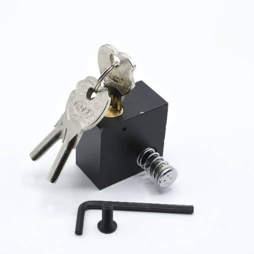 Black L-Key Anti-Theft Handle & Push Lock ( 1Pc )