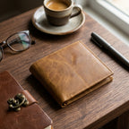 Leather Wallet with Multiple Card Slots for Men