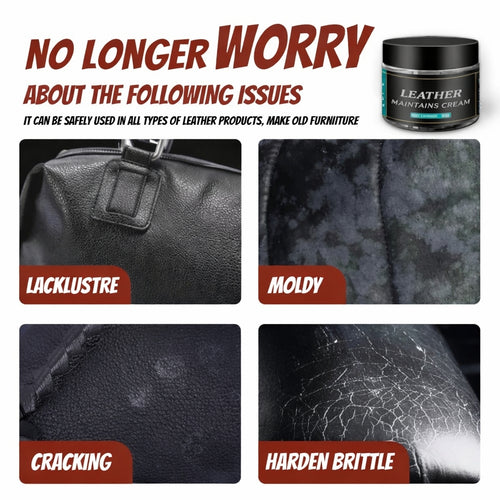 Leather Care Cream Polish, Restore Shine and Maintain Smooth Leather Surfaces